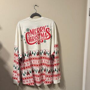 Unisex Plus Size Disney Parks Fair Isle Print Merry Christmas Spirit Jersey XXL